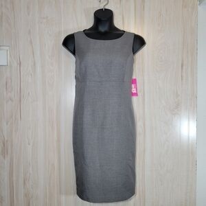 9&Co Pearl Gray Sheath Dress Sz 14